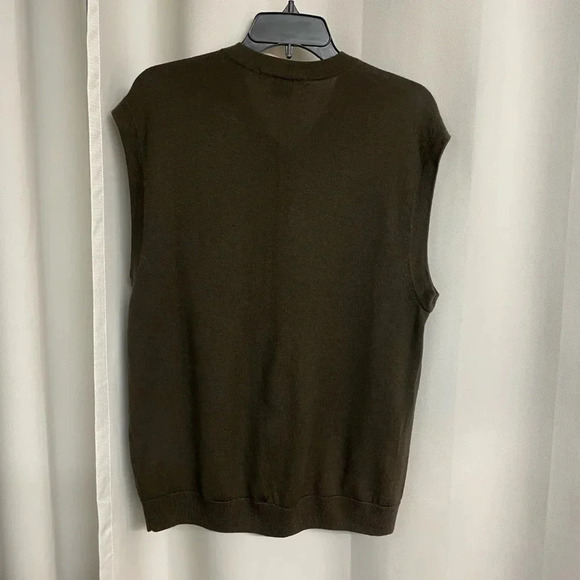 Tiger woods collection brown vest size medium - Picture 3 of 4